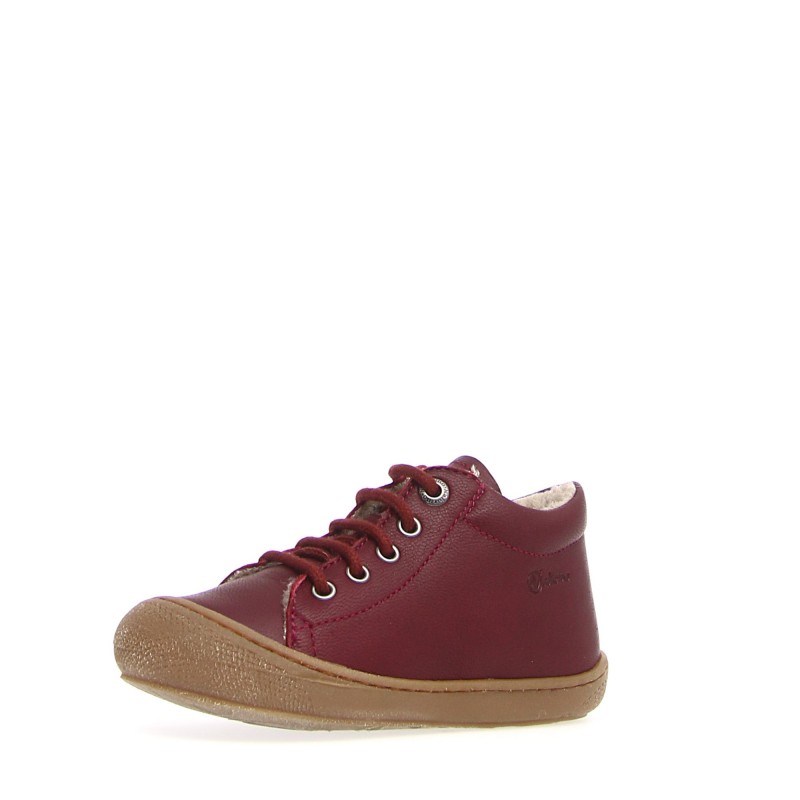 Naturino Naturino Cocoon Supersouple Lacets Fourré Bordeaux