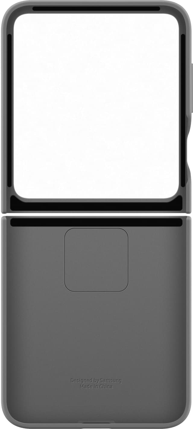 Samsung Galaxy Z Flip6 silikoneetui med ring (grå)