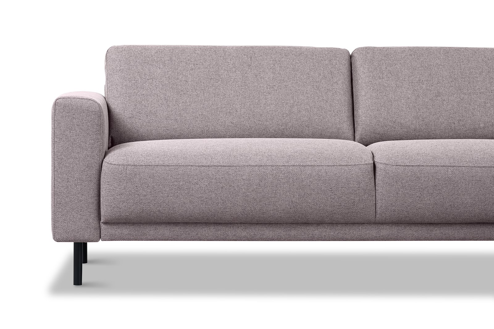 Portland hjørnesofa 32 Tekstil Herby 60 Mole med sorte ben