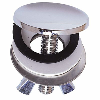 Cache trou Ø 43 mm en laiton chromé
