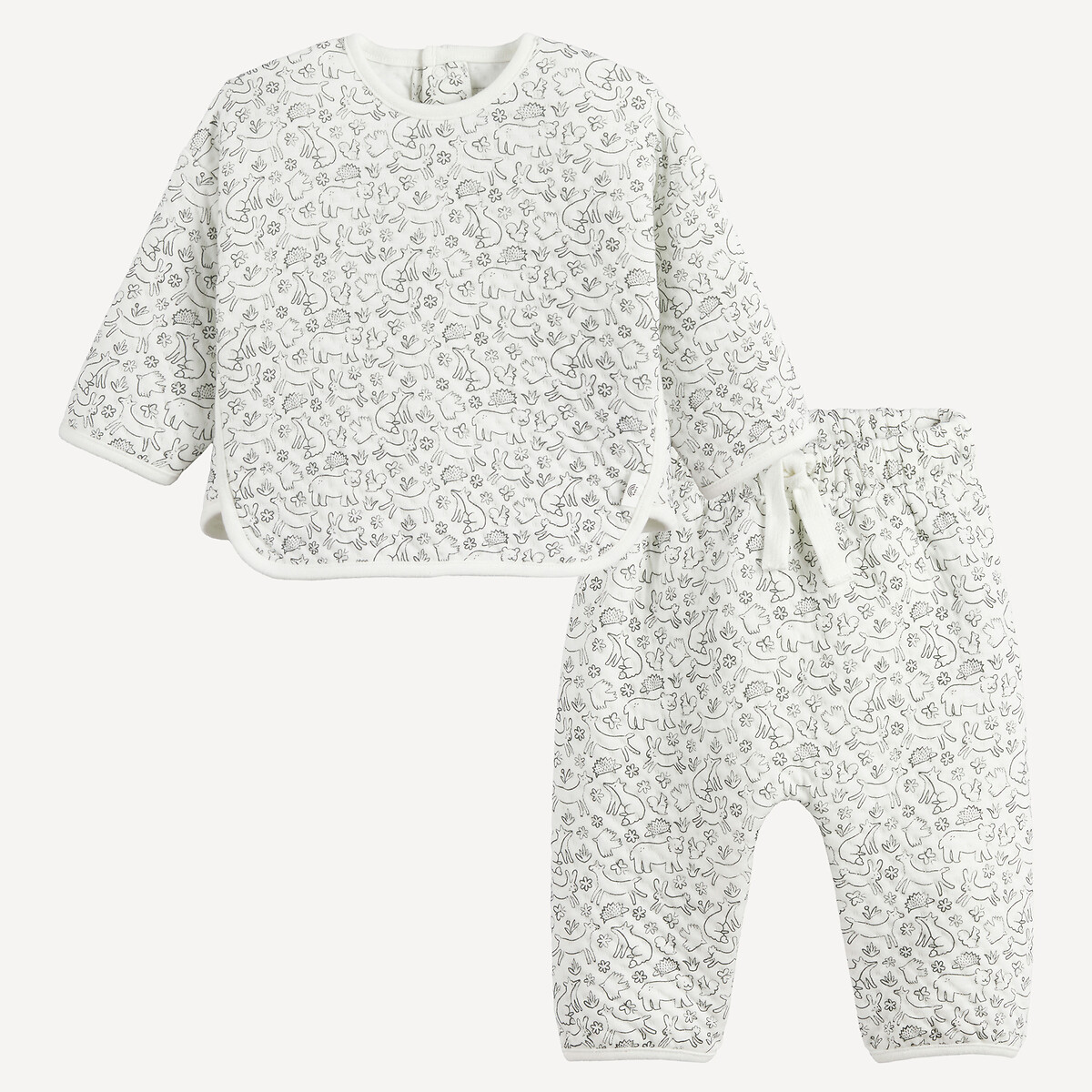 COLEÇÕES LA REDOUTE<br>Conjunto de duas peças com suéter e calça estampada