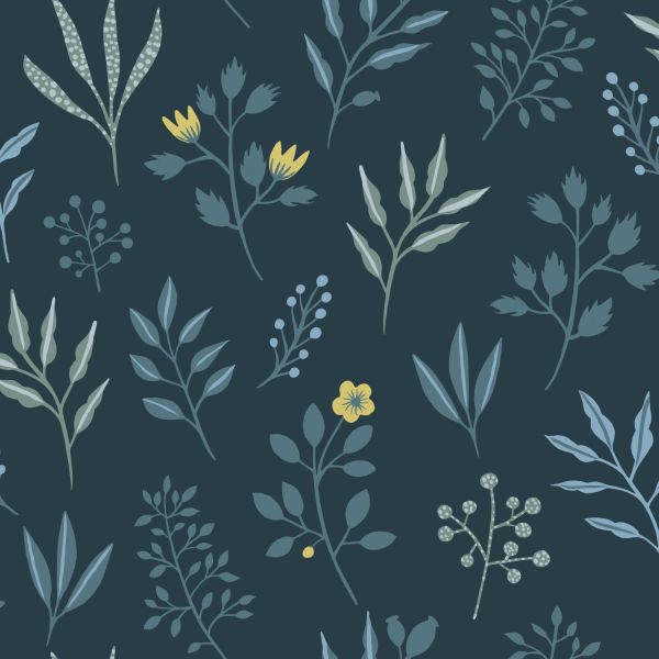Estahome Bloemmotief Behang - Scandinavische stijl - 0,53 x 10,05 m - Warm Grijs