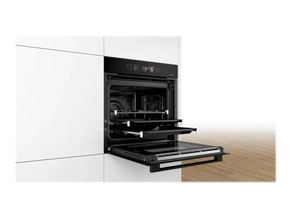Bosch Serie | 8 accent | line HRG8769C7 - Ovn - med dampfunktion - til indbygning - Wi-Fi - niche - bredde: 56 cm - dybde: 55 cm - højde: 58.5 cm - med selv-rengøring - Klasse A - carbon-sort