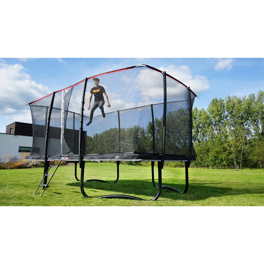EXIT PeakPro Trampolin 244 x 427 cm - schwarz