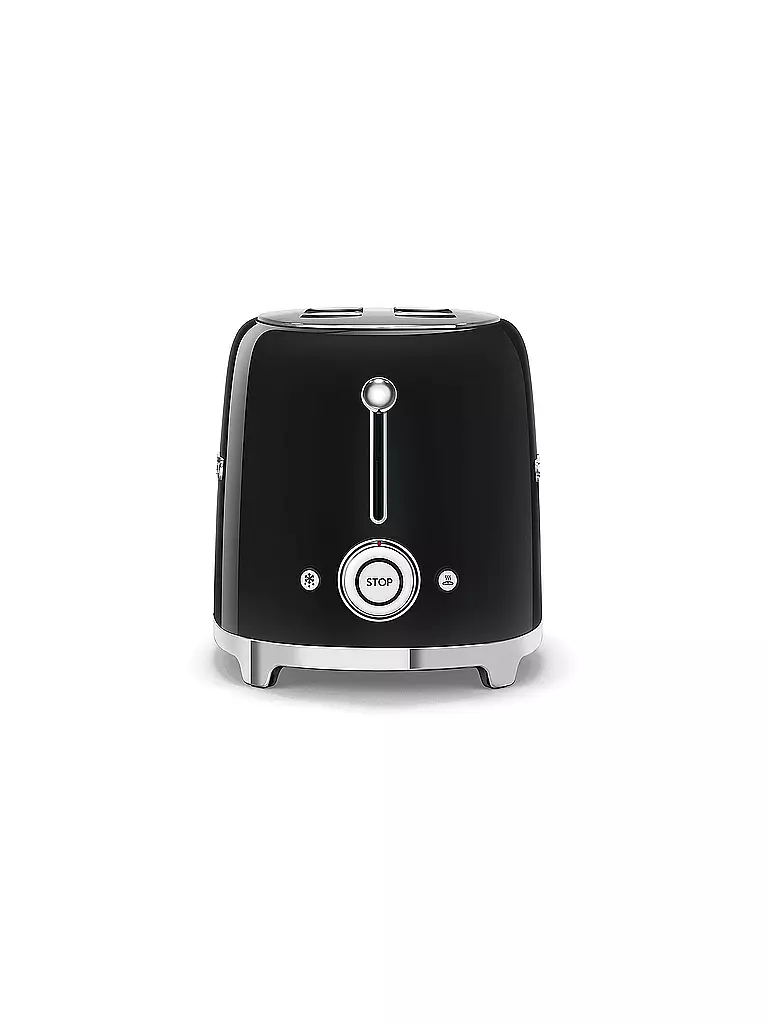 SMEG 2 Schlitz Toaster 50‘s Retro Style Schwarz TSF01BLEU schwarz