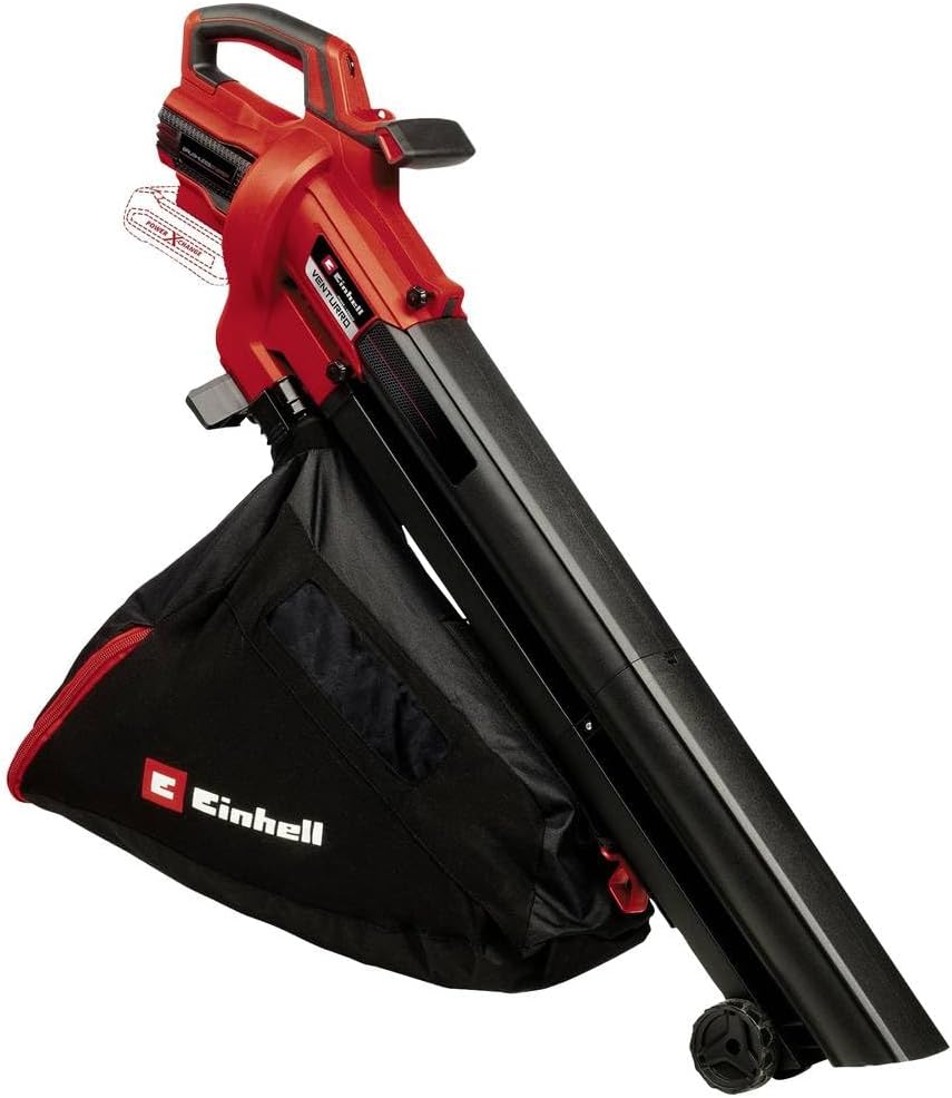 Einhell Akku-Laubsauger VENTURRO 18/210 Power X-Change (Li-Ion, 18 V, Saugleistung 500 m³/h, Fangsack 45 L, Blasfunktion bis 210 km/h, ohne Akku & Ladegerät)