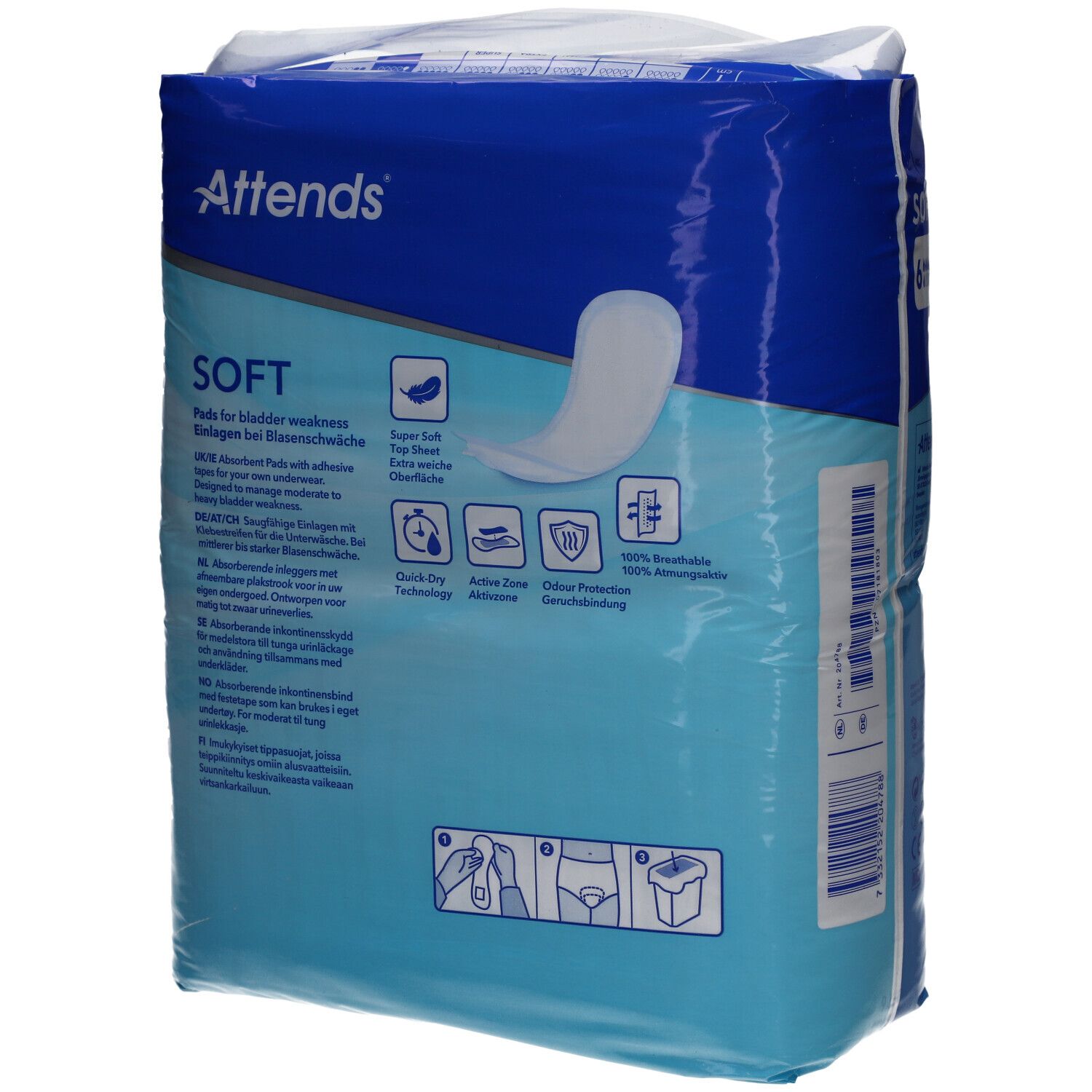 Attends® Soft 6 Einlagen