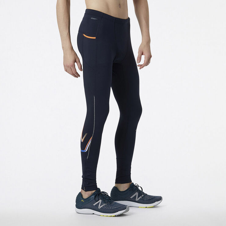 New Balance Printed Impact Run Tights Blå