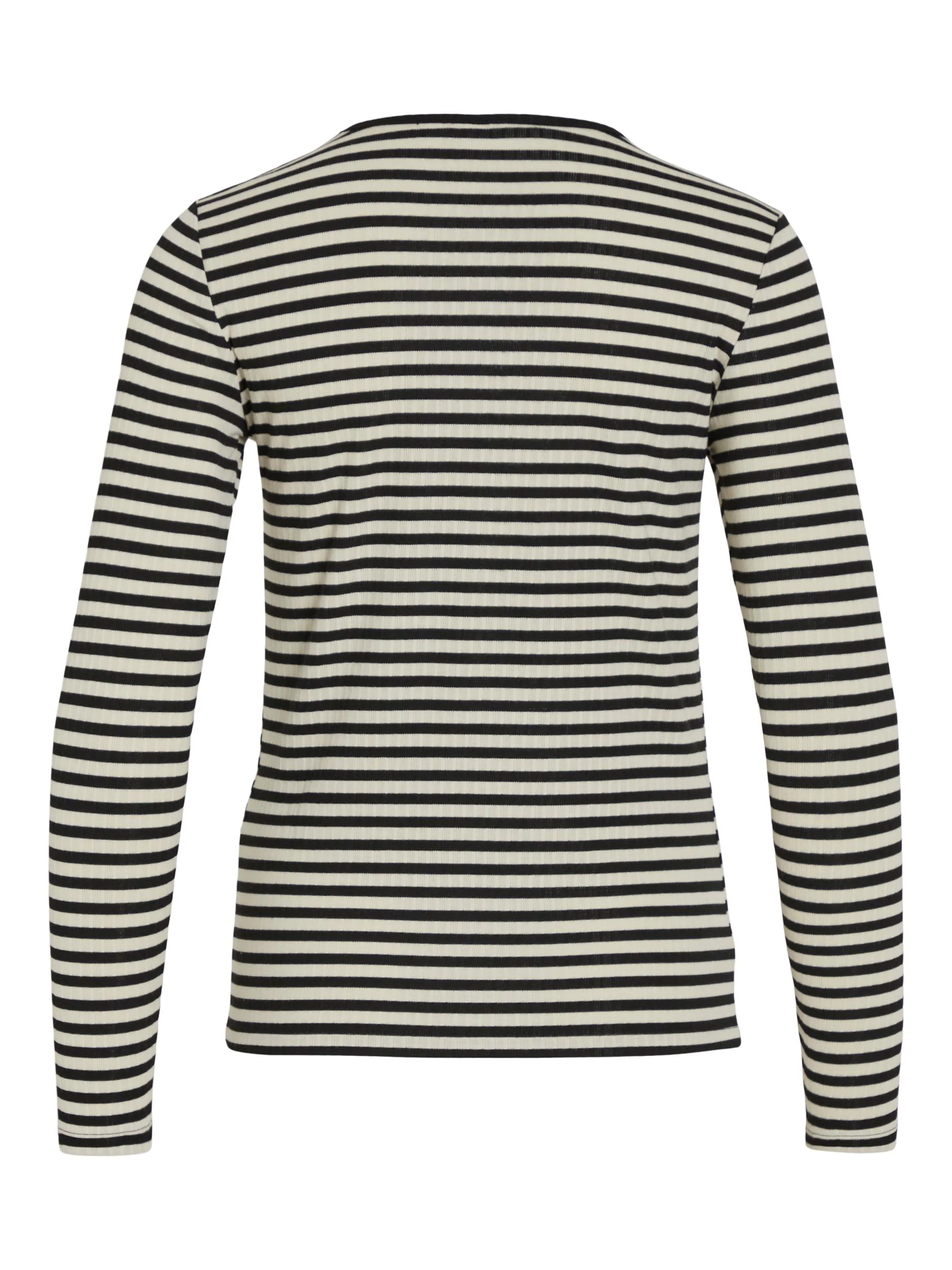 Vila  Viaspen langærmet t-shirt - sort