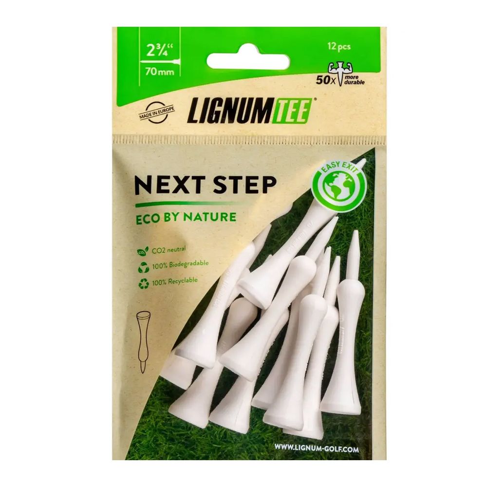 Step Tees Golfpegger 70mm 12pk Hvit