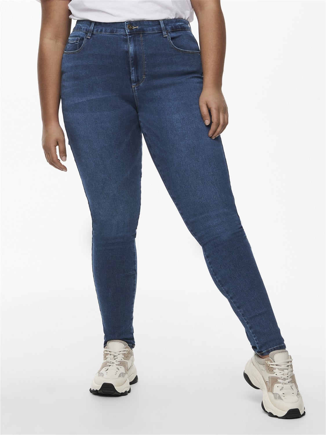 CARAUGUSTA Hohe Taille Skinny Fit Jeans Medium Blue Denim