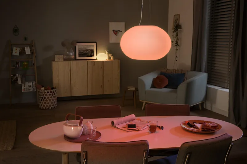 Philips Hue White Color Ambiance Flourish  Pendel - Hvid BT