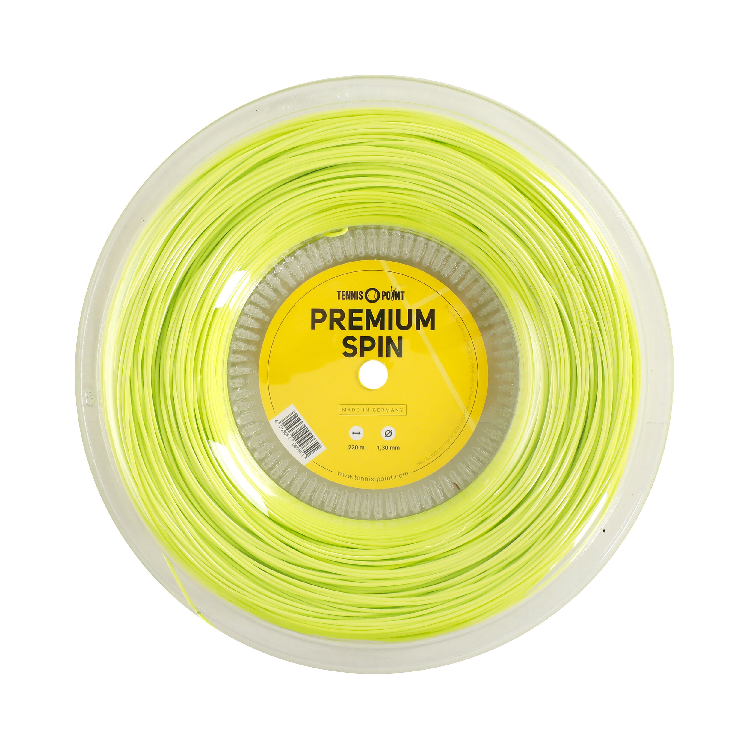 Tennis-Point Premium Spin Bobine Cordage 220m - Jaune Lemon