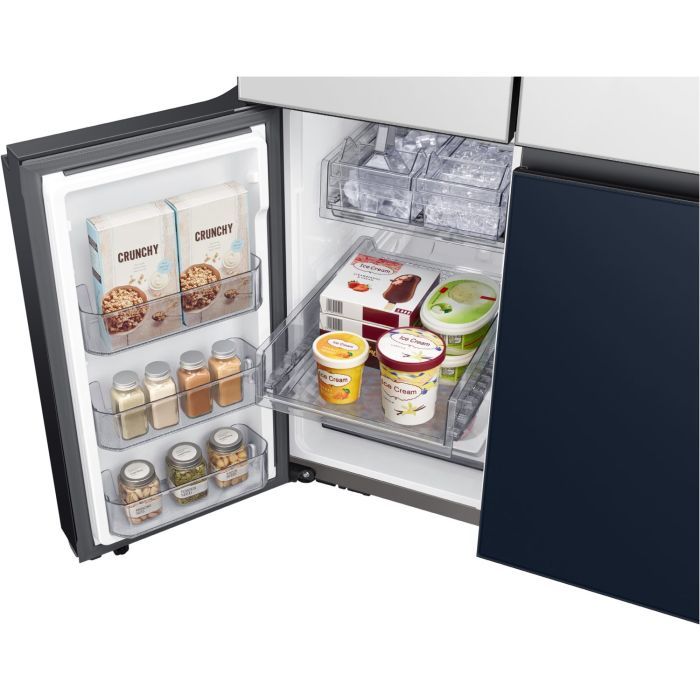 Samsung Side-by-Side RF 65A96768A/EG Clean White & Clean Navy - Festwasseranschluss