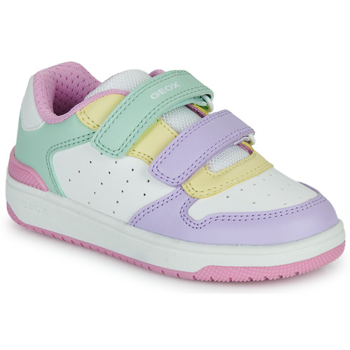 Geox - J WASHIBA GIRL - Blanc / Multicolore