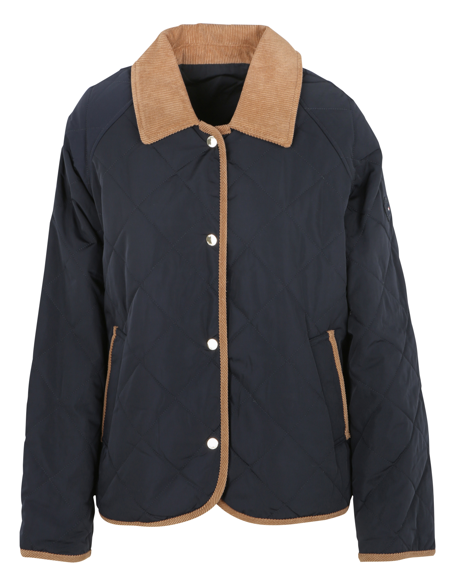 Veste ajustée col classique en fibres recyclées | Bleu
