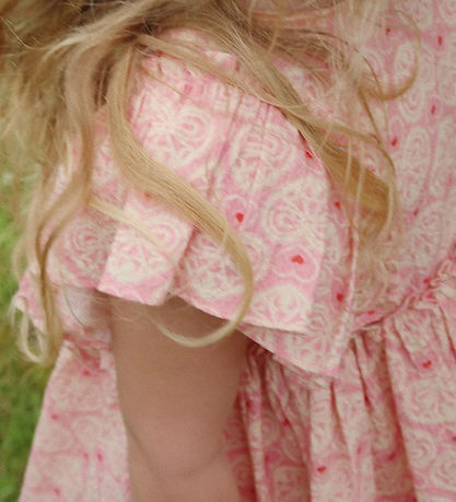 Konges Sløjd Kleid - Ava Bow - Spitzen Pink
