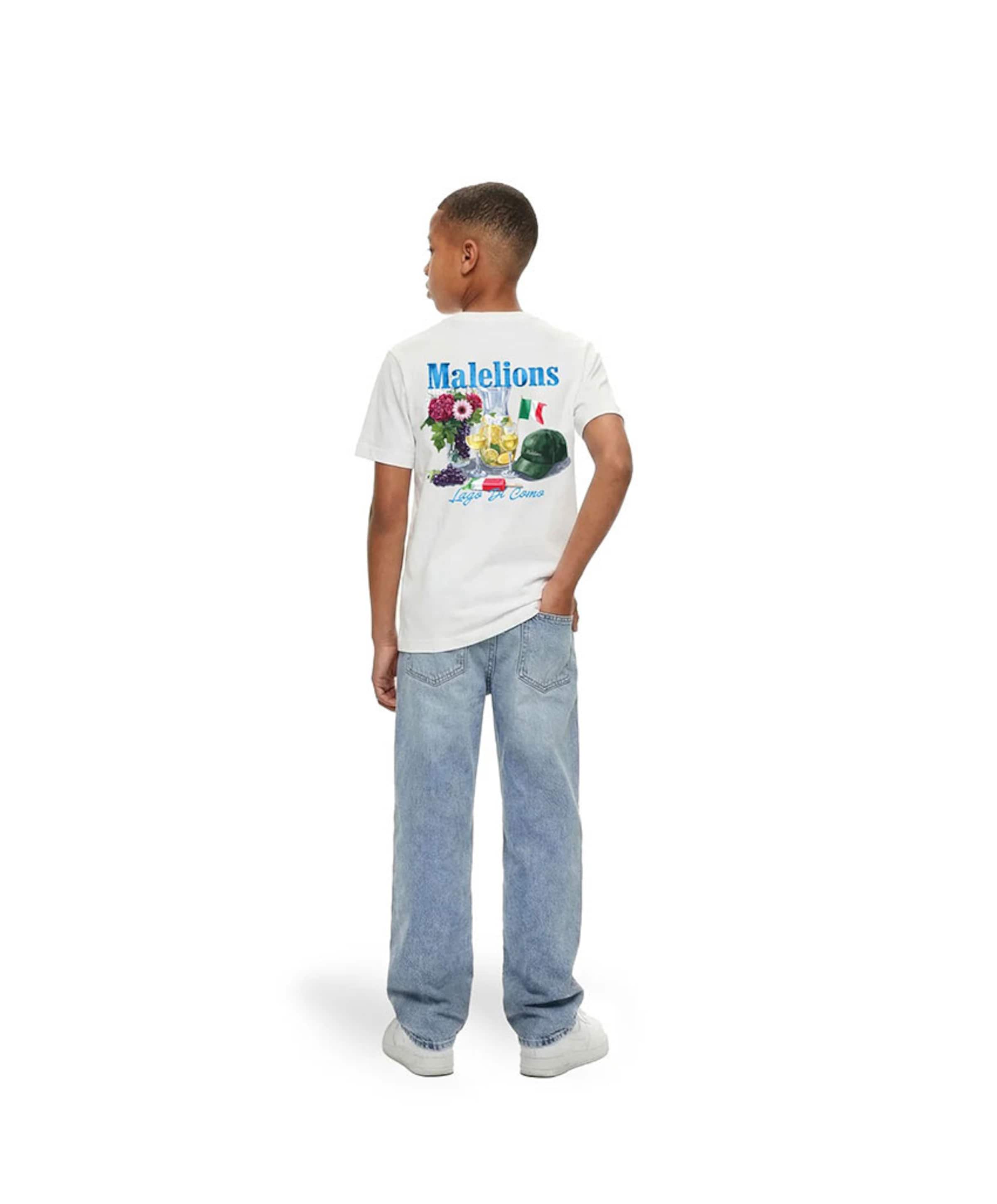 Malelions Jongens T-shirt wit