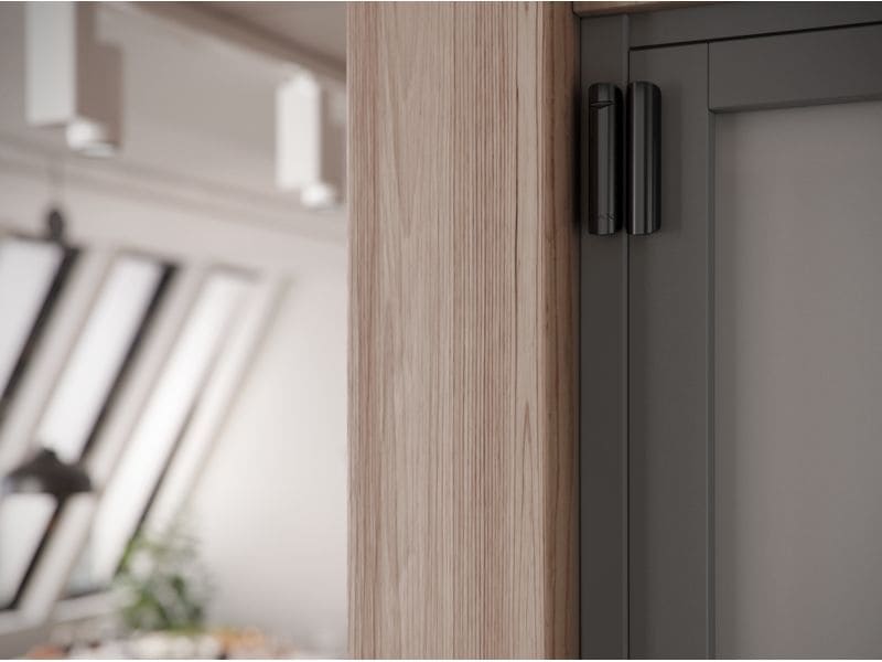 AJAX Öffnungsmelder Baseline DoorProtect Plus Jeweller Schw Kabelloser Magnetkontakt mit Erschütterungs- und Neigungssensoren