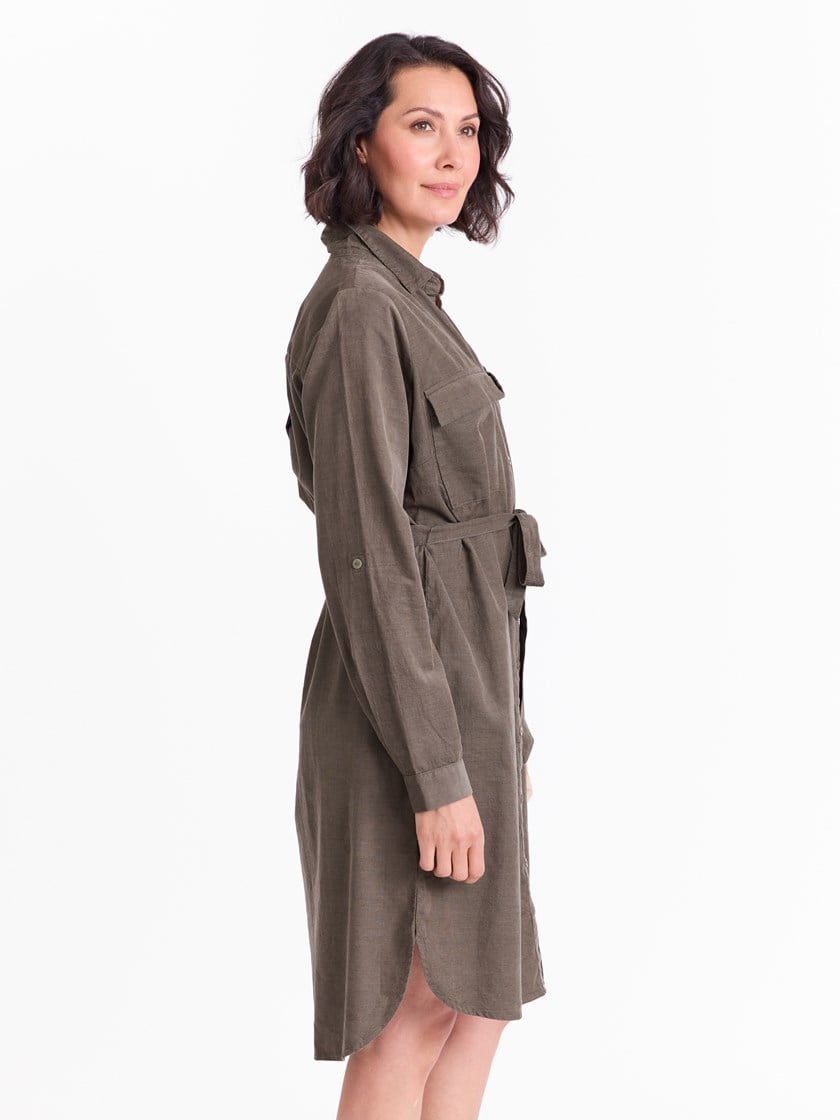Meghan cordkjole Dusty Olive