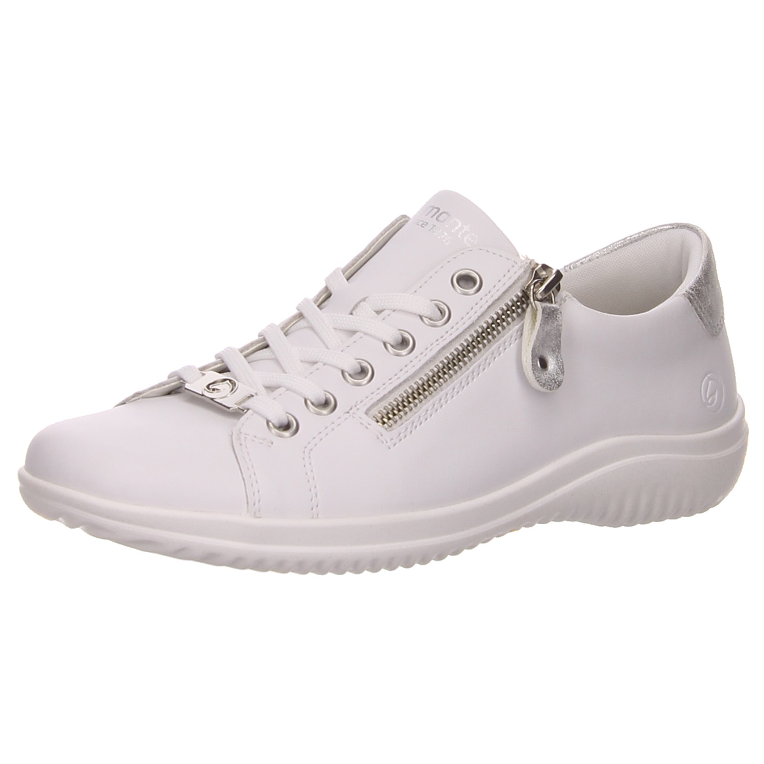 Remonte Schnürhalbschuh weiß weiss/weiss kombi
