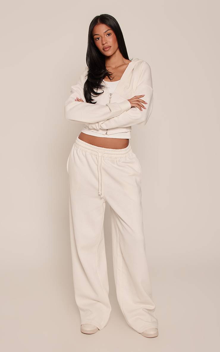 Crème Sweat À Casynthétiqueche Zippé Avec Détails De Coutures Corset Tall