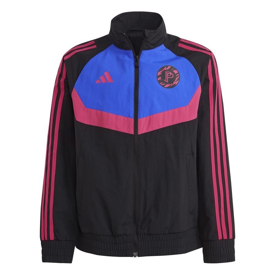 adidas Veste Pogba Woven - Noir/Bleu/Rose Enfant