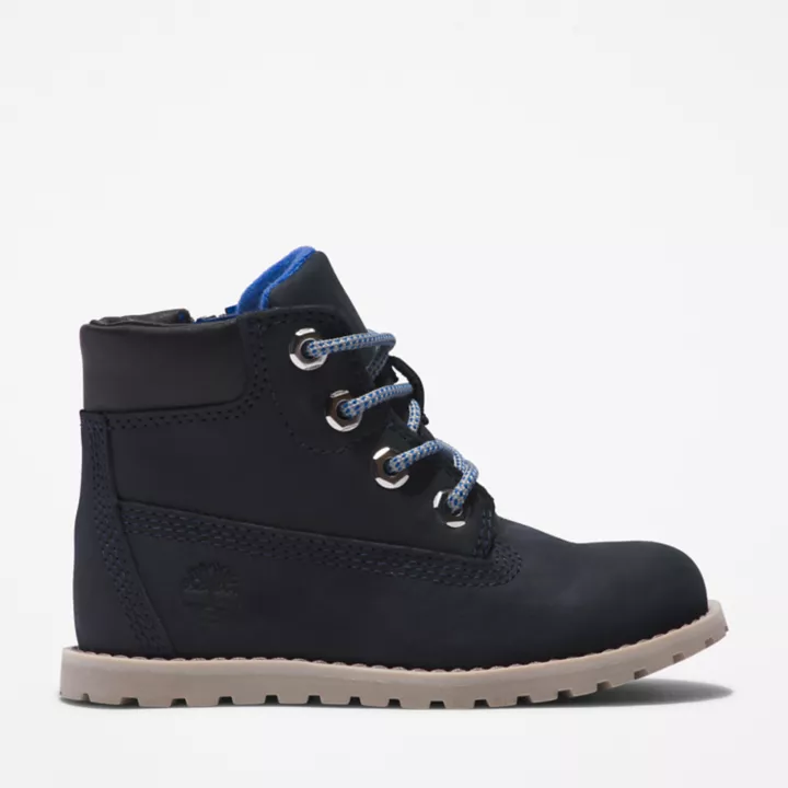 Bottines 6-Inch Pokey Pine pour tout-petit en bleu marine