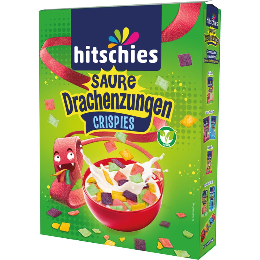 Hitschies Drachenzungen Lollis blau 128 g