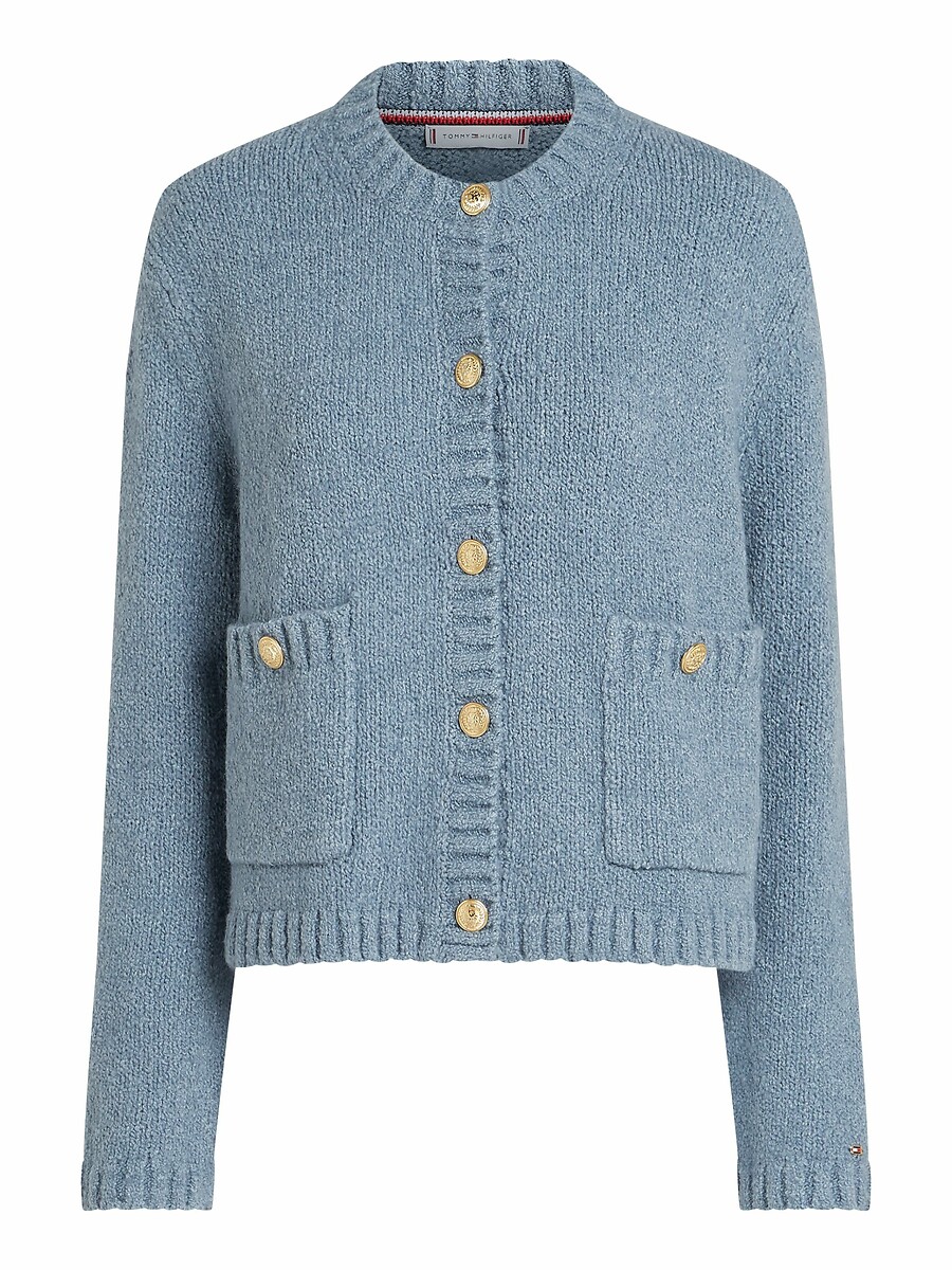 TOMMY HILFIGER<br>Cardigã de gola redonda