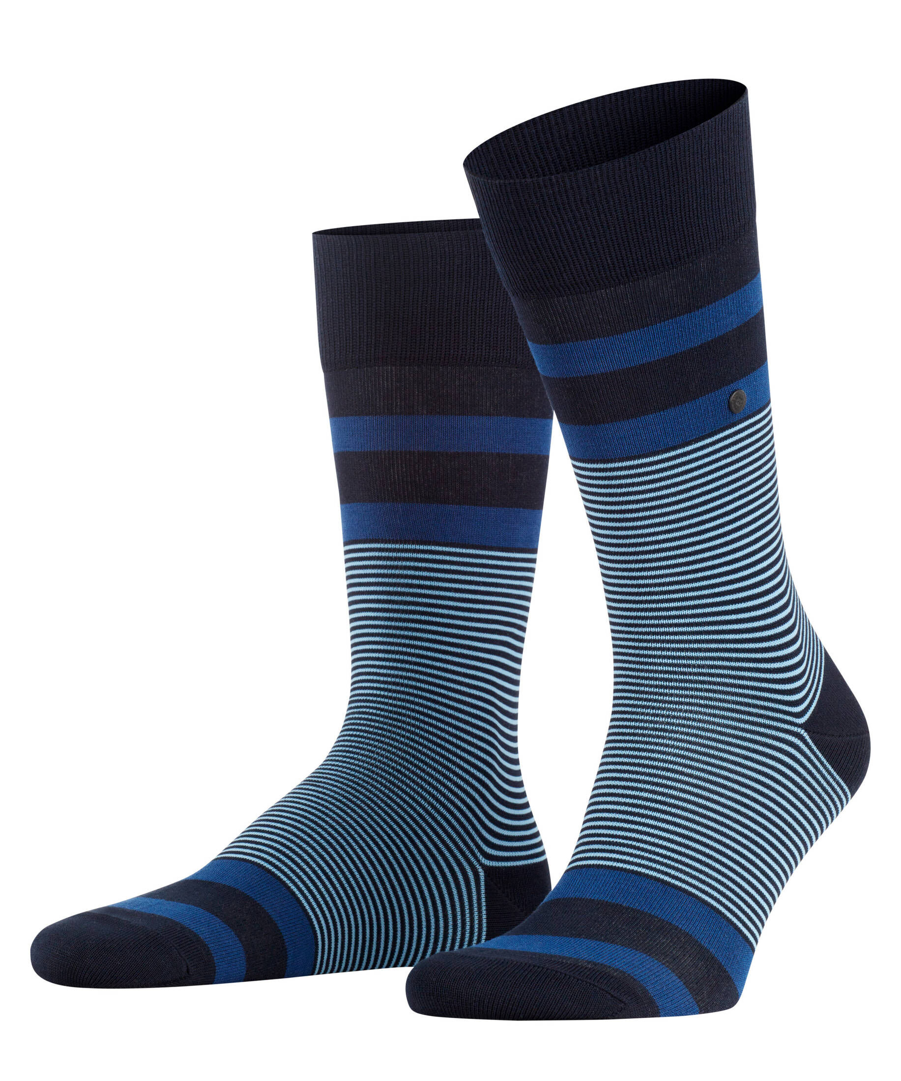 Burlington| Herren Socken Black Stripe