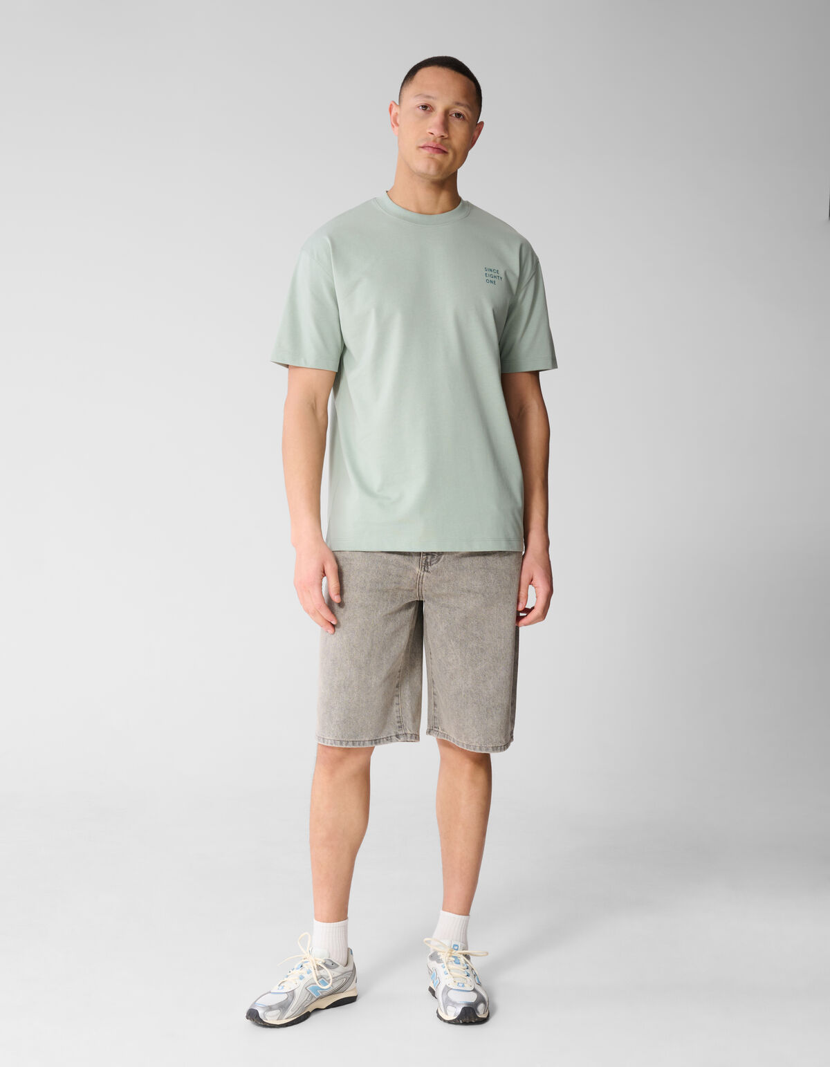 Tekst T-shirt Lichtgroen