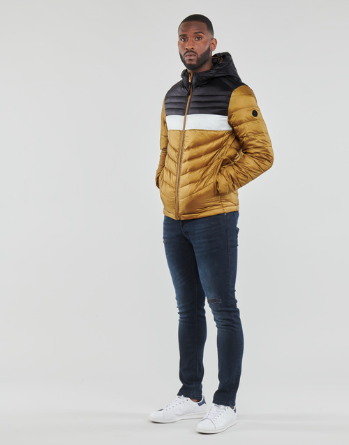 Jack & Jones - JJEHERO PUFFER HOOD - Cognac