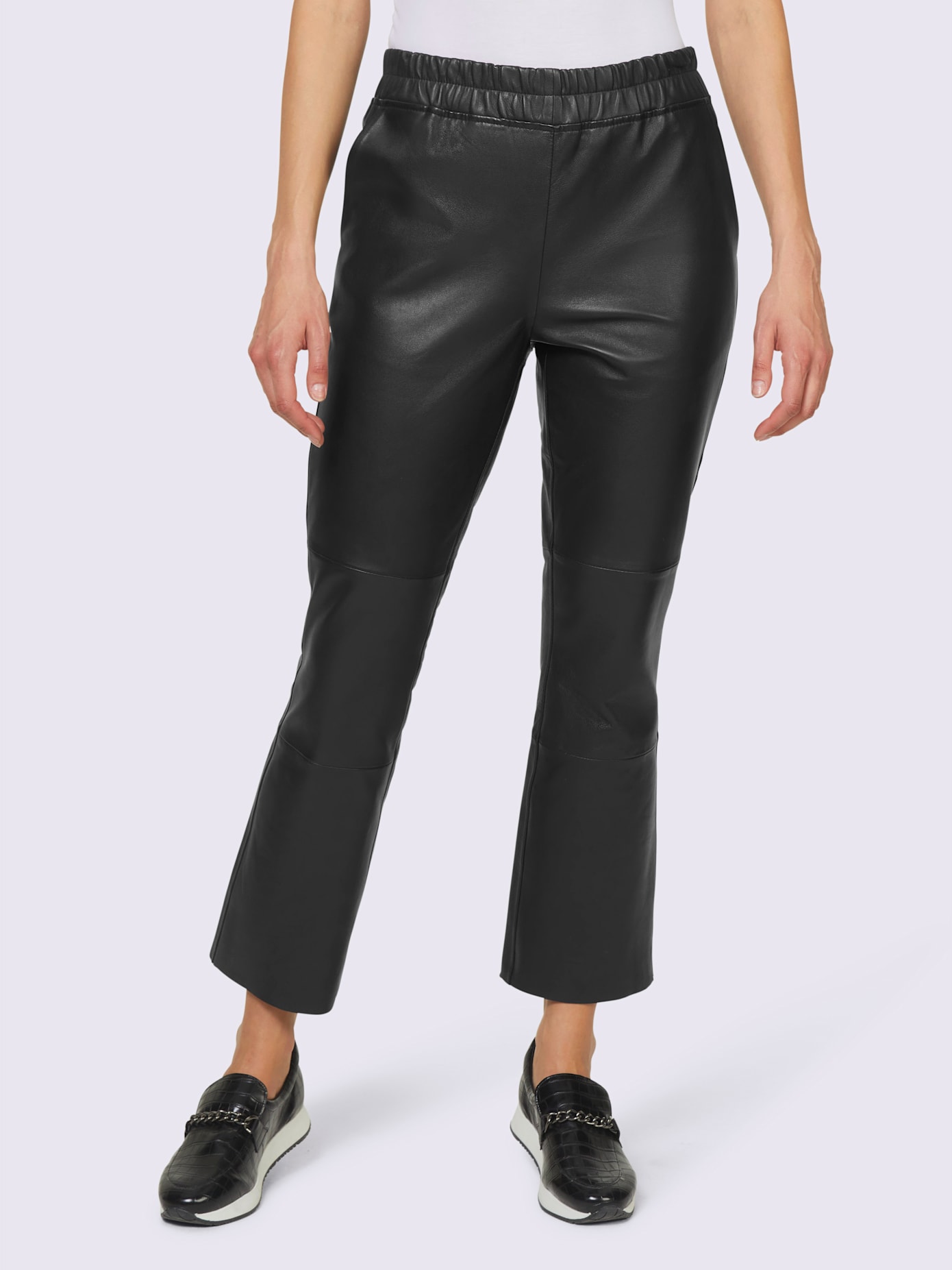 Pantalon en cuir cuir agneau nappa
