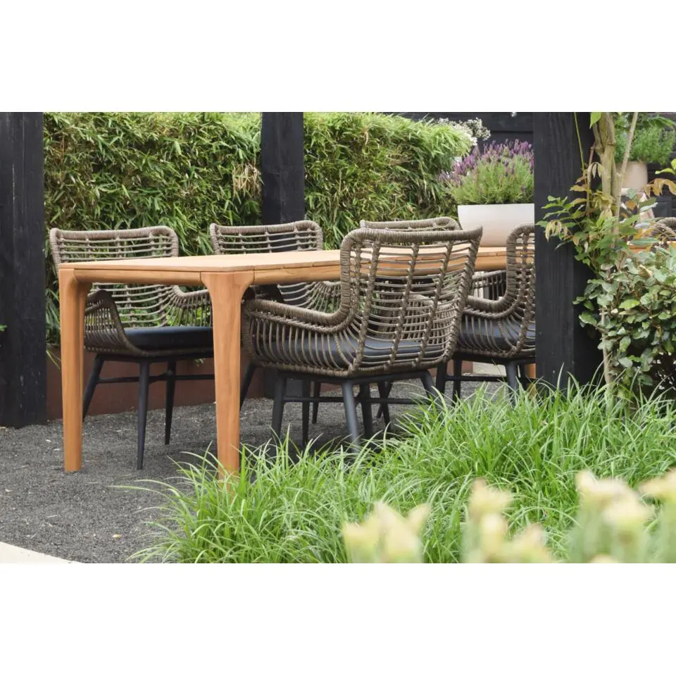 VDG Set van 4 - Jasmine dining tuinstoel - Naturel