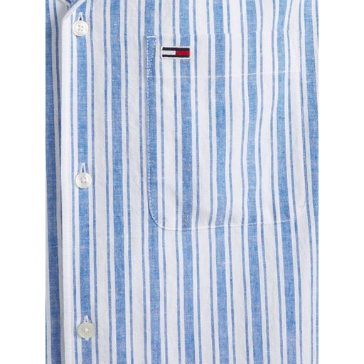 Tommy Jeans Stripe Skjorte, Persian Blue, L