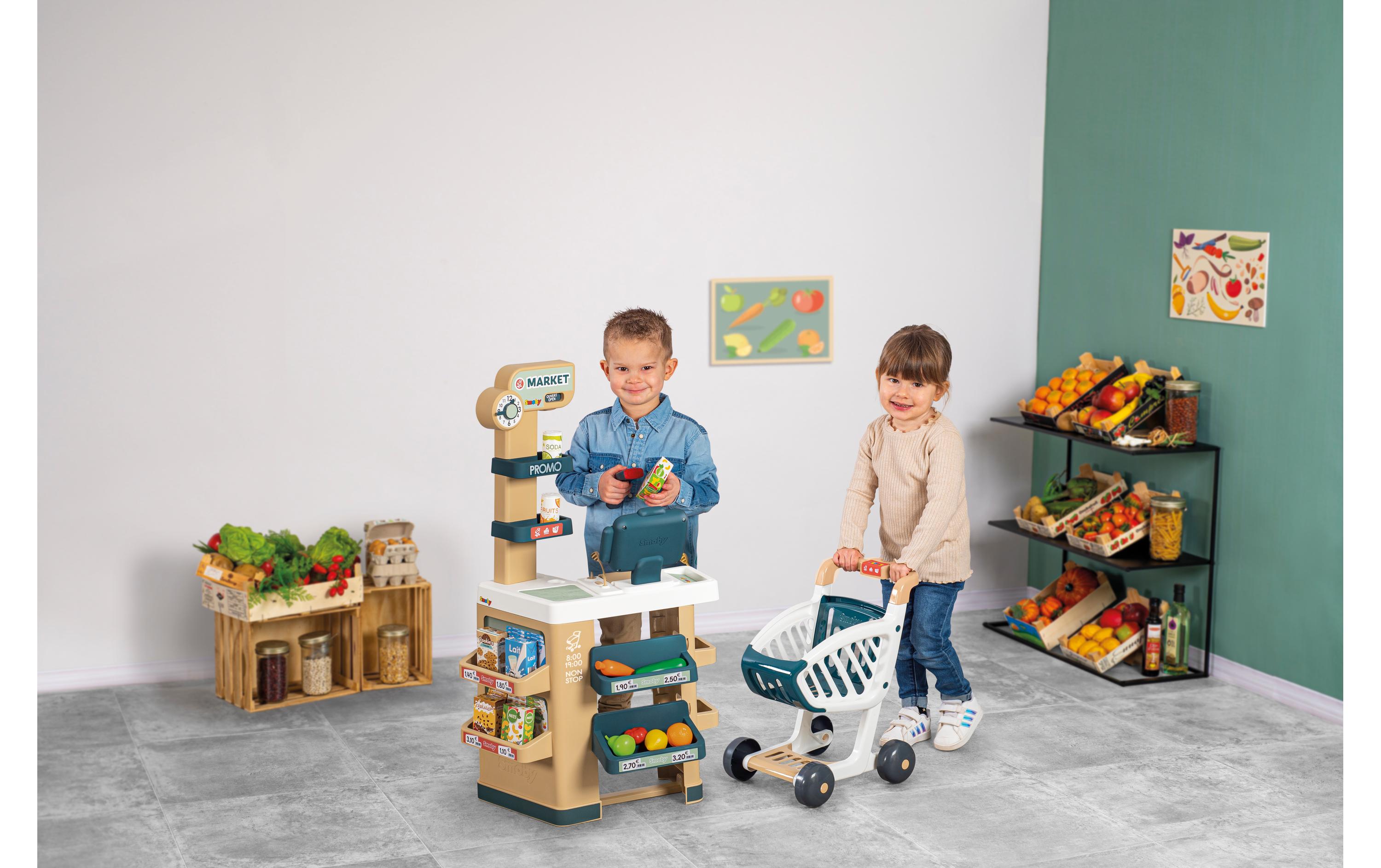 City-Markt mit EinkaufswagenSpielkaufladen mit Licht, Sound und elektronischen Funktionen