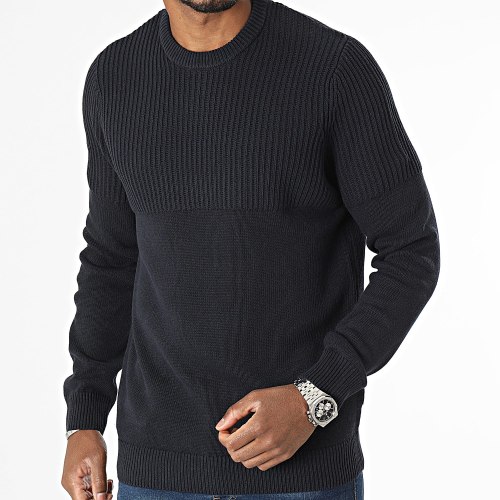 Pull Al Life Reg Knit 22024031 Bleu Marine