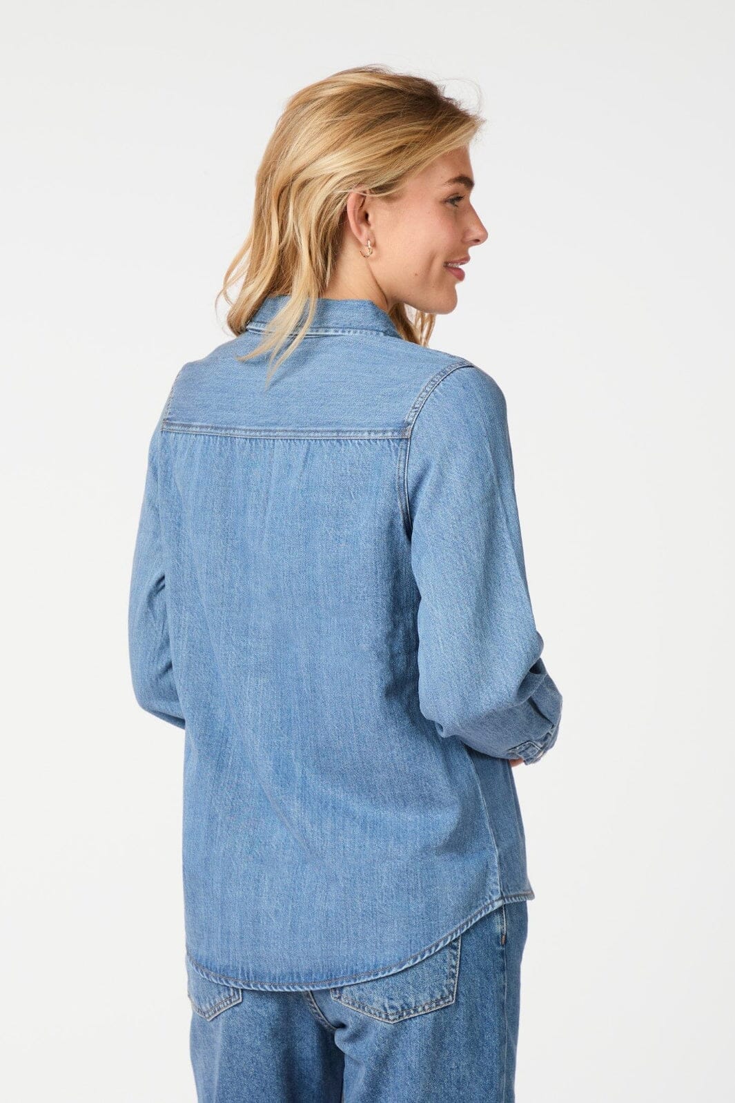 Neo Noir Roger Denim Shirt 162889