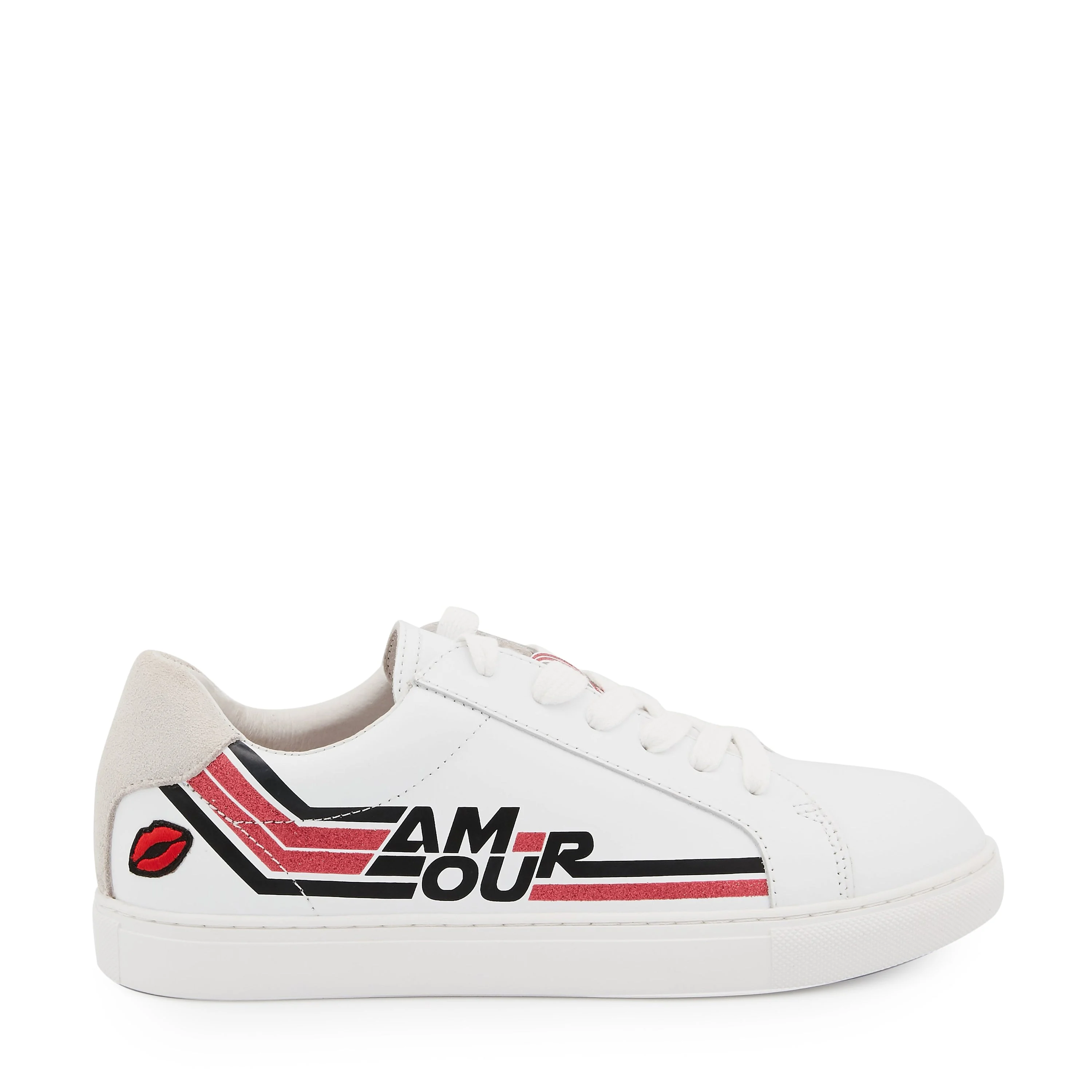SIMONE RETRO AMOUR - Sneakers en cuir | Blanc