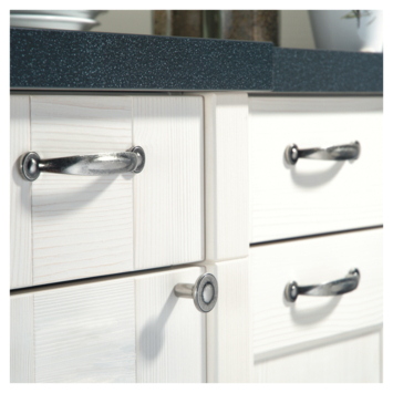 Greep Fleur antiek zilver 136mm