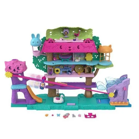 Mattel Polly Pocket Pollyville Tierparty Baumhaus