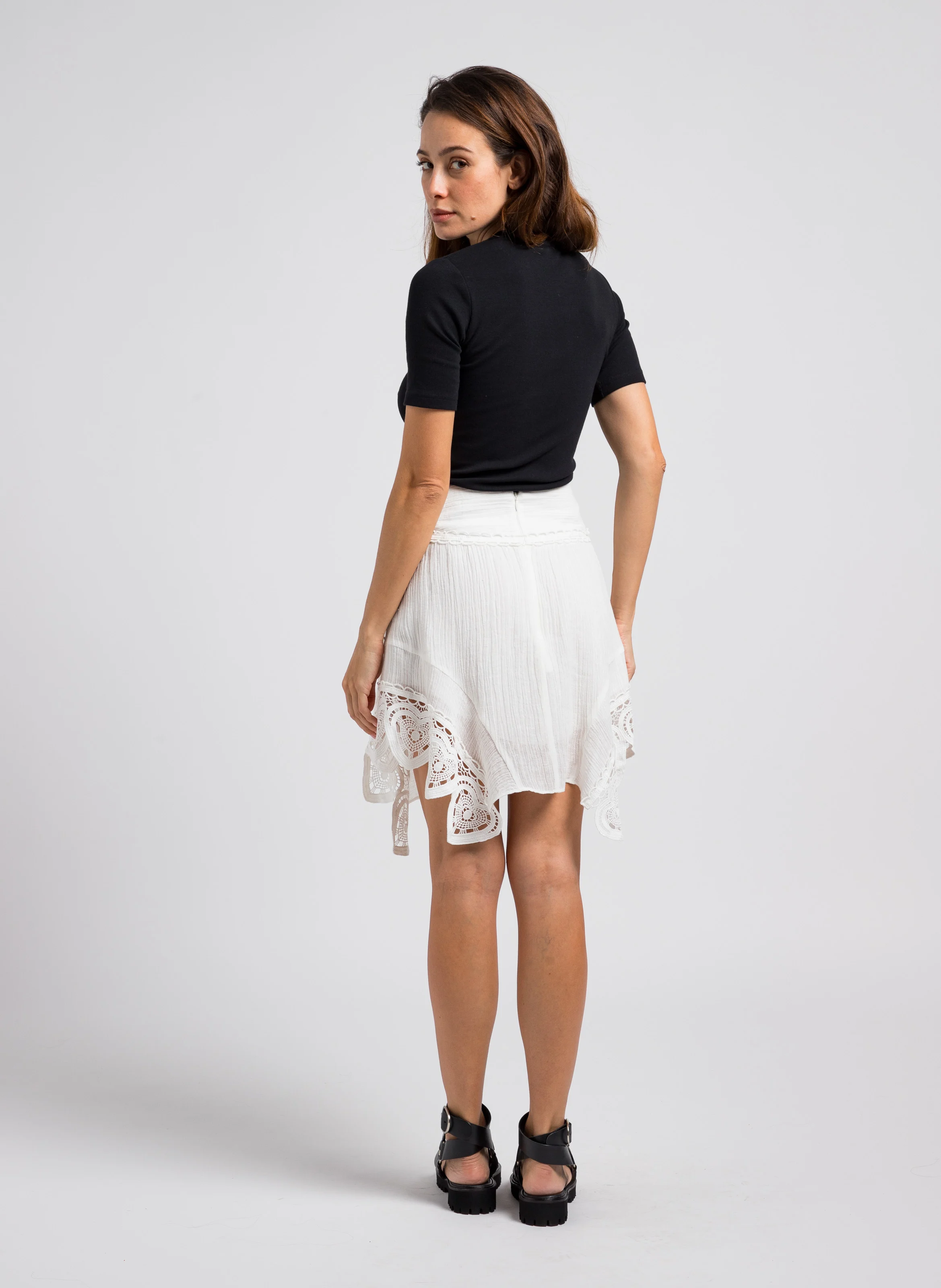 SAALEXO - Tee-shirt manches courtes en coton organique | Noir