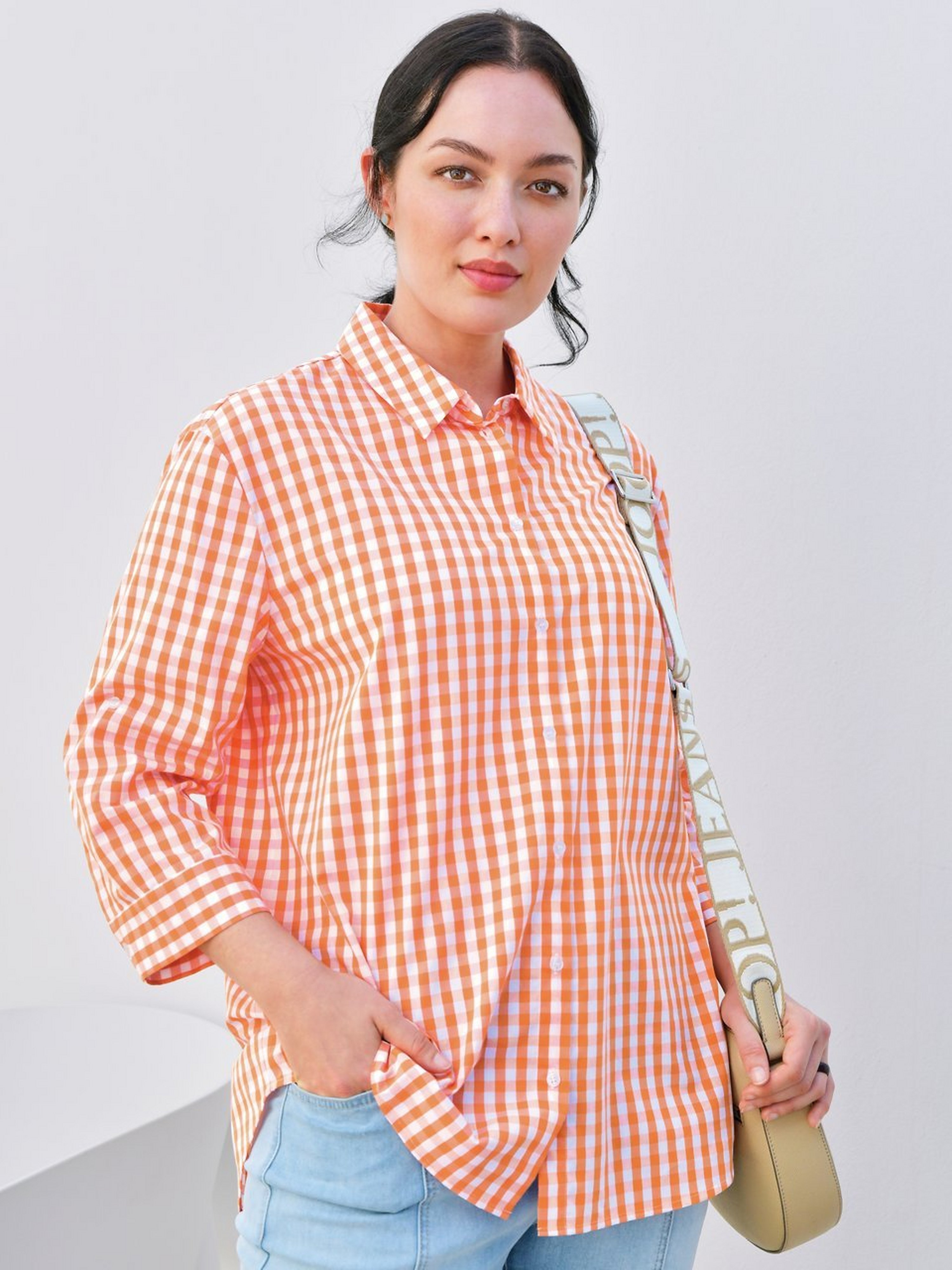 Bluse mit 3/4-Arm