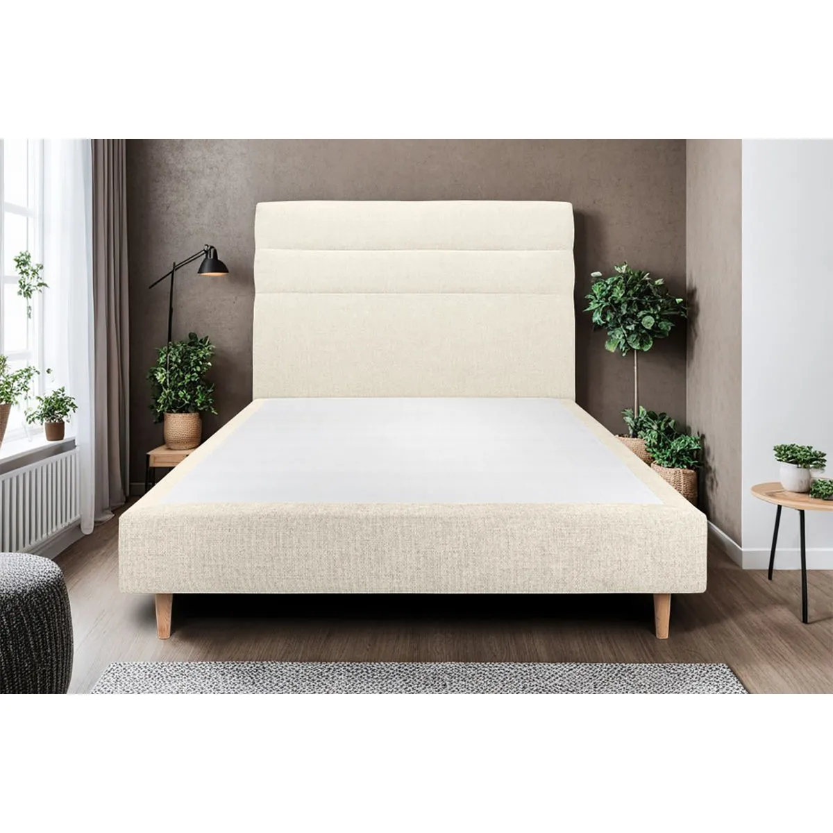 Sommeil de plomb Lit 160x200 - Beige clair