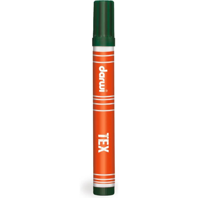 DARWI Marqueur Peinture Textile Pointe Conique Fine 3mm - Vert sapin