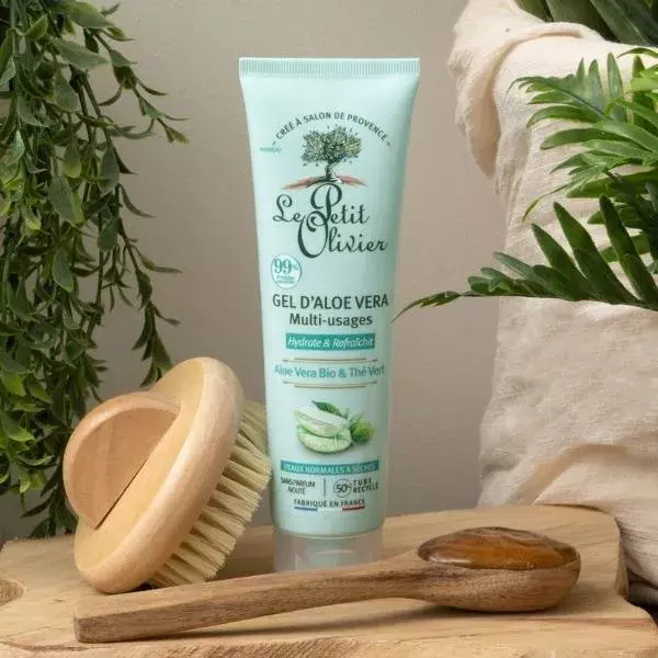 Le Petit Olivier - Gel de Aloe Vera - Chá Verde de Aloe Vera Orgânico 150ml