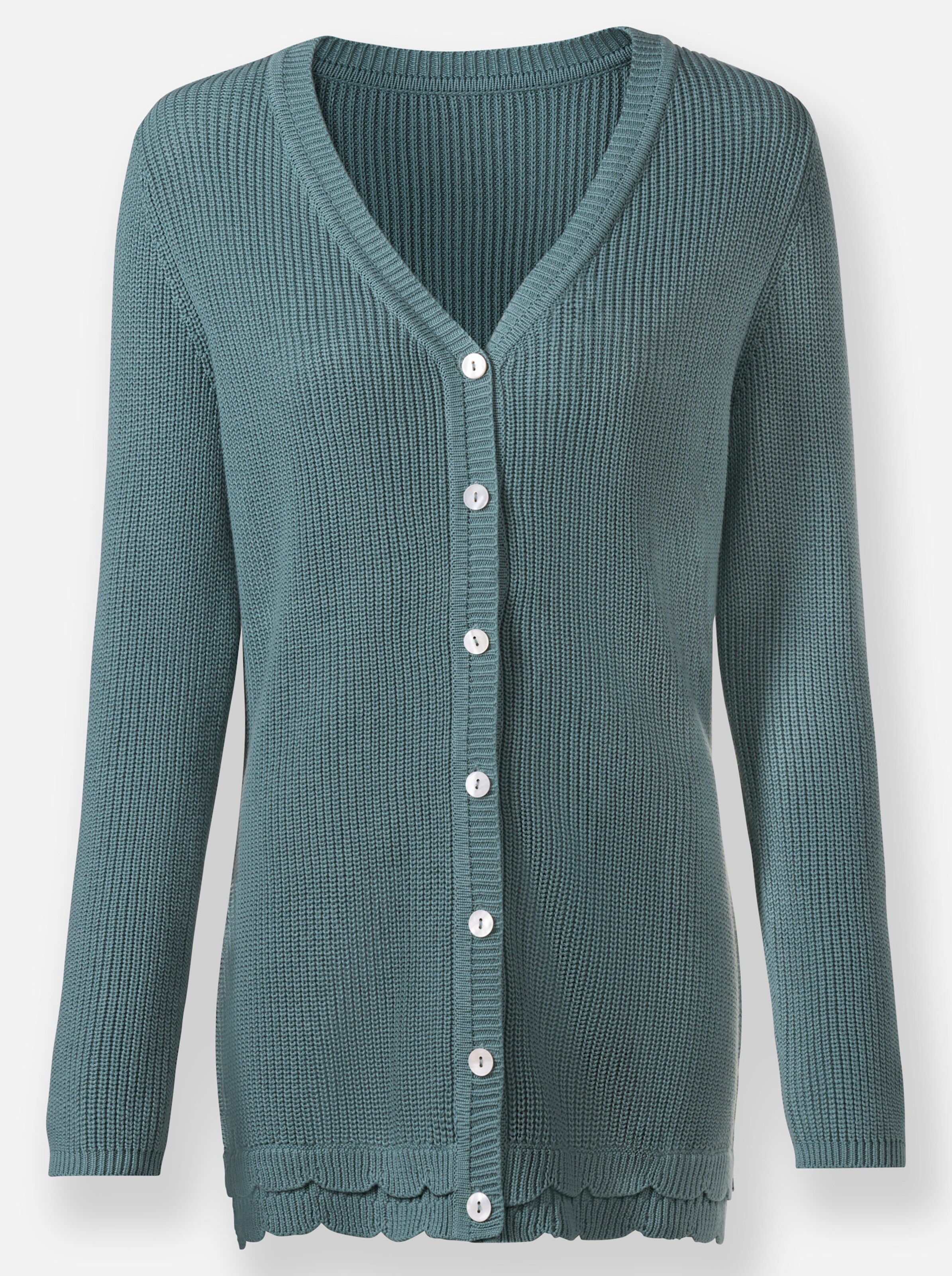 Strickjacke in jade