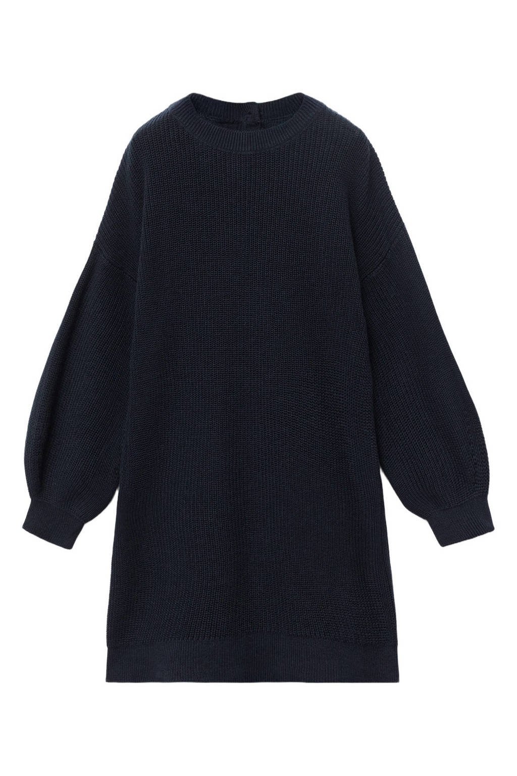 Mango Kids midi jurk gebreid marine