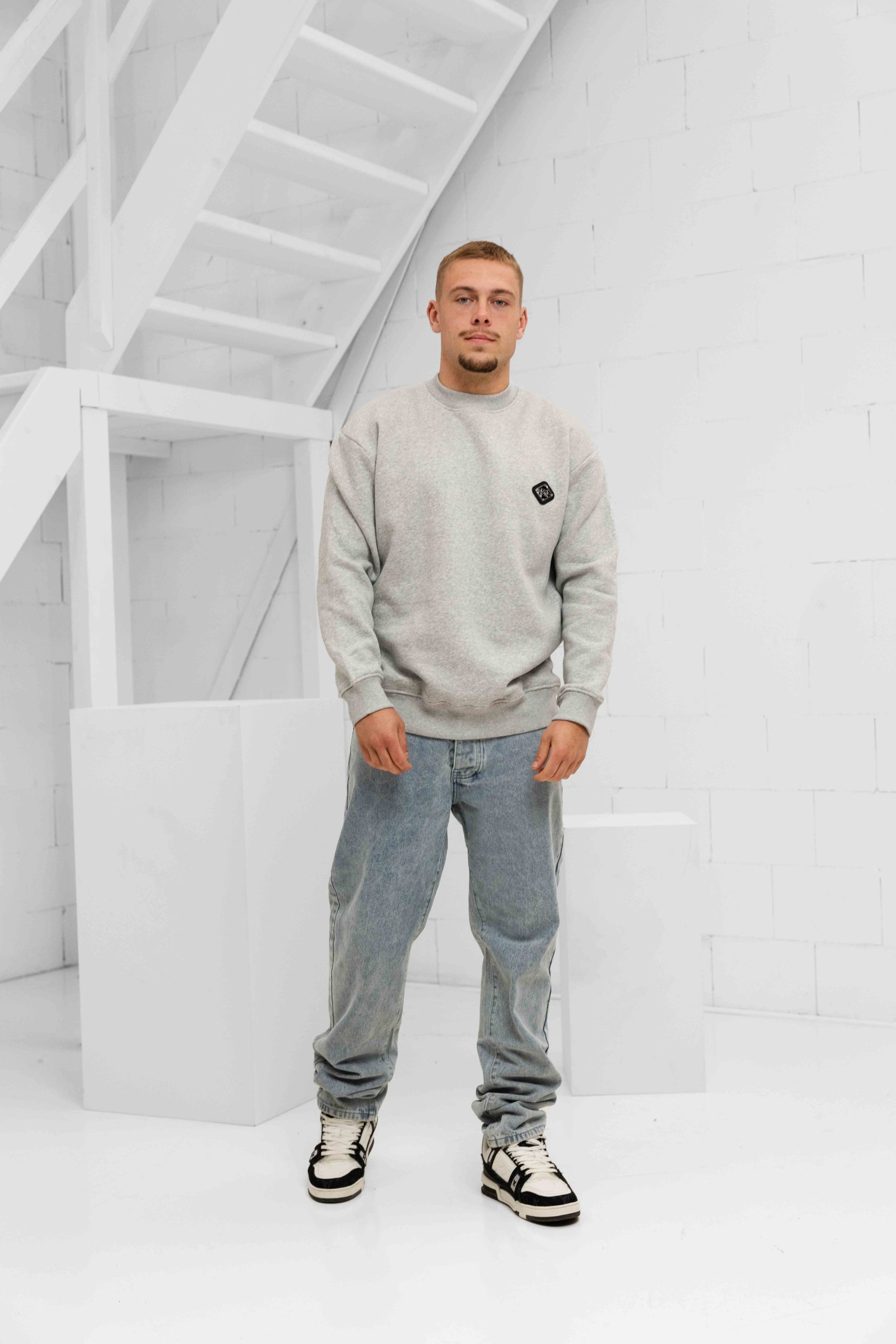 XPLCT Plate Sweater Heren Grijs